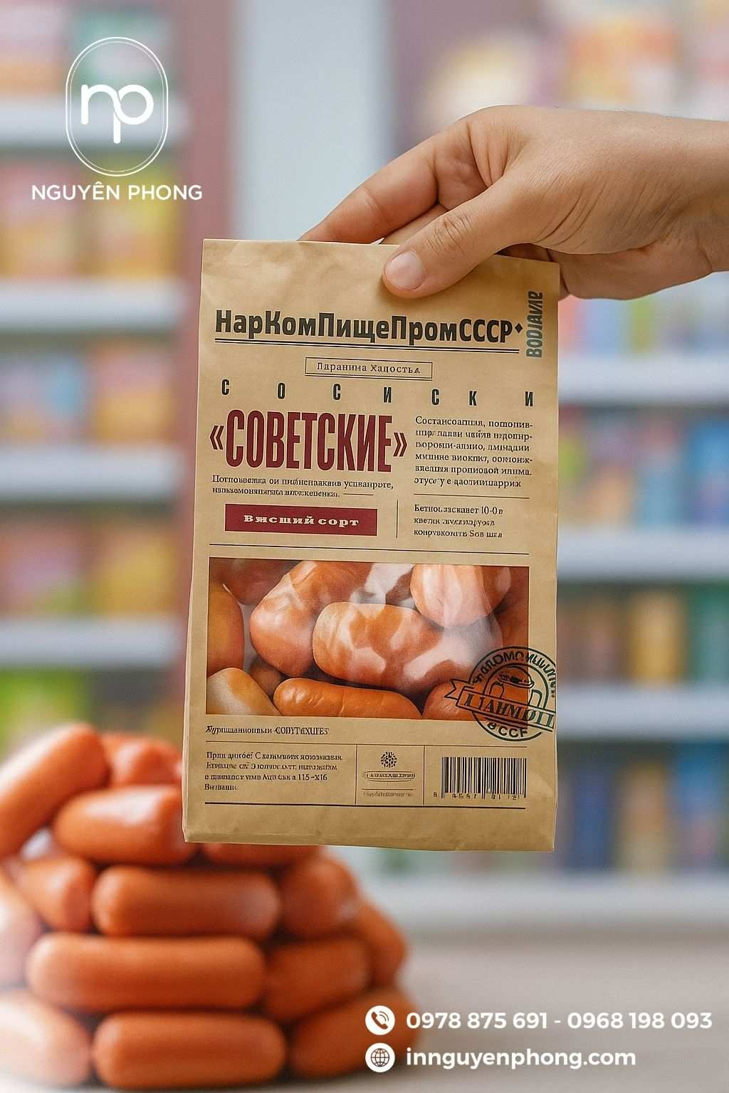 Túi kraft nâu đựng thực phẩm